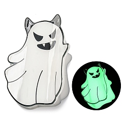 Ghost Светящаяся заколка-коготь из ПВХ на тему Хэллоуина, аксессуары для волос для женщин и девочек, призрак, 44x70x48 мм