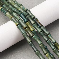 Другие Нефриты Нити бусин из натурального нефрита шушан, бамбуковая форма, 12x5 мм, отверстие : 0.8 мм, около 31 шт / нитка, 15.28 дюйм (38.8 см)