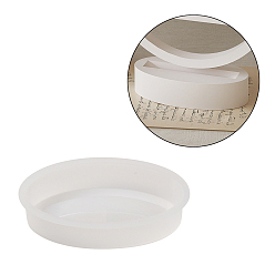 Oval Силиконовая форма, изготовление изделий из эпоксидной смолы, подсвечник, белые, овальные, 78x140x30.5 мм