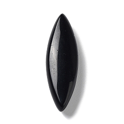 Black Onyx Synthetic Black Onyx(Dyed & Heated) House Eye Beads, Top Drilled, 33x10~10.5x7mm, Hole: 0.8~0.9mm