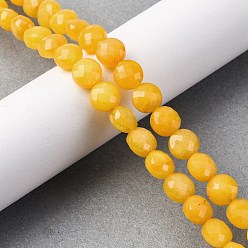 Белый Нефрит Натурального белого нефрита окрашенных нитей бисера, граненый ромб, плоско-круглые, 8~8.5x4.5~6.8 мм, отверстие : 0.8~1.2 мм, около 48~49 шт / нитка, 15.08~15.35 дюйм (38.3~39 см)