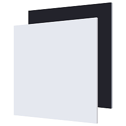 Mixed Color 2 Sheets 2 Colors HDPE Plastic Sheets, Square, Mixed Color, 30.5x30.5x0.6cm, 1 sheet/color