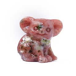 Персиковый Камень Украшения для скульптур из натурального персикового камня, для домашнего офисного стола, коала, 32x30 мм