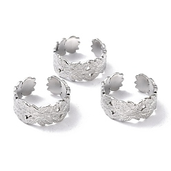 Нержавеющая Сталь Цвет Устойчивые к потускнению 304 кольца из нержавеющей стали, манжеты кольца, долговечный, цвет нержавеющей стали, размер США 7 1/4 (17.5 мм), 8~9 мм