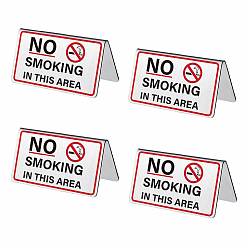 Черный 4шт. стол из нержавеющей стали для отеля или ресторана, табличка «Курение запрещено», цвет нержавеющей стали, слово, 60x100x1.2 мм