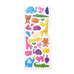 Other Animal 3 d мультяшные наклейки с пузырьками из ПВХ, для дневника, записные книжки, животное рисунок, 7~34x8~42 мм