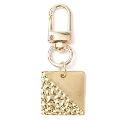 Квадрат 304 подвесное украшение из нержавеющей стали, Поворотные застежки из сплава, подвески для украшений сумок, квадратный, 57.5 мм