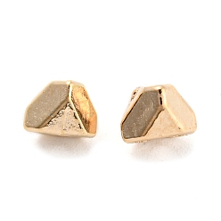 Light Gold CCB Plastic Beads, Triangle, Light Gold, 5x5x5mm, Hole: 1mm
