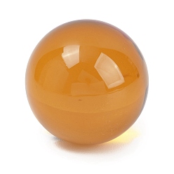 Оранжевый Стеклянный хрустальный шар, орнамент для гадания по фэншуй, круглые, оранжевые, 38~39 мм