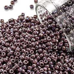 (412) Opaque AB Lavender TOHO Round Seed Beads, Japanese Seed Beads, (412) Opaque AB Lavender, 11/0, 2.2mm, Hole: 0.8mm, about 1110pcs/10g, 10g/bottle