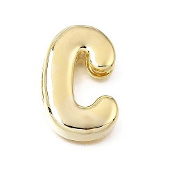 Letter C Прелести латунных слайд, буквы, золотые, буква С, 25x15.5x5 мм, отверстие : 11x2.5 мм