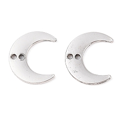 Античное Серебро Подвески из сплава в тибетском стиле, без кадмия и без свинца, луна, античное серебро, 16x13.5x1.1 мм, отверстие : 1.3 мм, Около 1515 шт / 1000 г