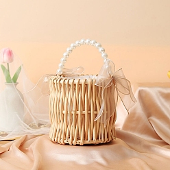 Misty Rose Woven Gift Box, Wedding Candy Packaging Box, Misty Rose, 23x16cm
