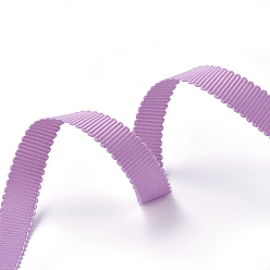 Средняя Орхидея Полиэстер Grosgrain ленты, петершам лента, для изготовления ювелирных изделий, средне орхидеи, 3/8 дюйм (10 мм), 50yards / рулон (45.72 м / рулон)