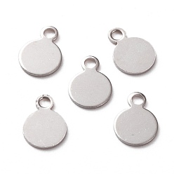 Платина Латунь прелести, штамповка пустой метки, долговечный, плоско-круглые, платина, 8.5x6x0.5 мм, отверстие : 1.5 мм