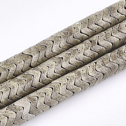 Верблюжий Природный агат бисер нитей, окрашенные, волна, верблюжие, 8~8.5x5~5.5 мм, отверстие : 1.2 мм, около 115 шт / нитка, 15.5 дюйм