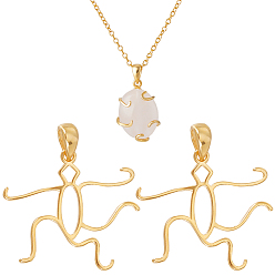 Золотой 2 шт. 925 полые подвески-кабошоны из стерлингового серебра, твист, золотые, 25x24x1 мм, отверстие : 4x3 мм