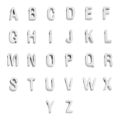 Letter A~Z 201 Edelstahl Reize, Alphabet, Buchstabe a ~ z, 26 Stück / Karton