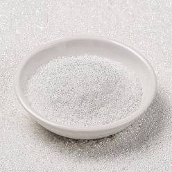 (RR528) White Pearl Ceylon Perles rocailles miyuki rondes, perles de rocaille japonais, (rr 528) ceylon perle blanche, 15/0, 1.5mm, trou: 0.7 mm, environ 250000 pièces / livre