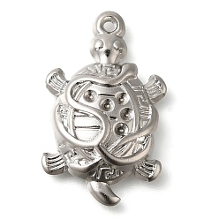 Нержавеющая Сталь Цвет 304 установка горного хрусталя из нержавеющей стали, черепаховый шарм, цвет нержавеющей стали, пригодный для стразов 1.4 мм, 27x17x4 мм, отверстие : 1.4 мм