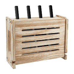 BurlyWood Wall-Mounted Rustic Wooden Router Storage Box, Rectangle, BurlyWood, 155x405x351mm