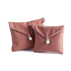 Индийский Красный Квадратные бархатные сумки для хранения, упаковочный мешок, Индийская красная, 8x8 см