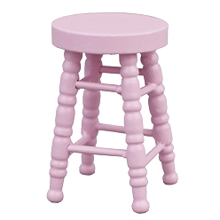 Сливовый Миниатюрные украшения для барного стула из дерева, аксессуары для домашнего кукольного домика с микро-ландшафтом, притворяясь опорными украшениями, слива, 30x48 мм