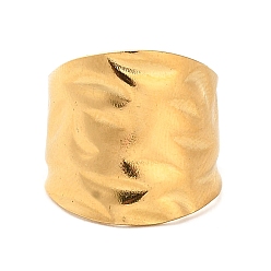 Золотой Ионное покрытие (ip) 304 открытая манжета из нержавеющей стали, широкое кольцо полоса, золотые, размер США 8 (18.1 мм)