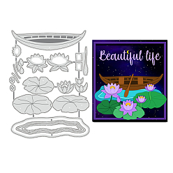 Цветок Углеродистая сталь разрезает трафареты, для diy scrapbooking, Фотоальбом, декоративная бумага для тиснения, форма для поздравительных открыток, цветок, 133x100x0.8 мм