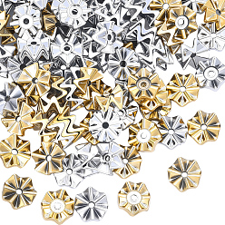 (52) Непрозрачная лаванда 100 шт 2 цвета непрозрачные акриловые бусины, форма волны, разноцветные, 16x7 мм, отверстие : 3 мм, 50 шт / цвет