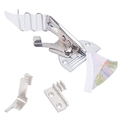 Platinum Iron Sewing Machine Binder, Flat Seam Binder Attachment Folder, for Industrial Sewing Machines, Platinum, 120x64x35mm