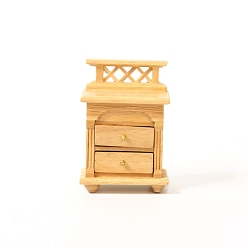 Белый Навахо Миниатюрные креативные украшения для мебели, прикроватный столик микропейзаж кукольный домик аксессуары, притворяясь опорными украшениями, навахо белый, 53x35x80 мм