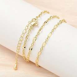 Настоящее золото 18K 3мм латунные цепочки с блестками, без кадмия и без свинца, долговечный, стойки покрытие, реальный 18 k позолоченный, 17.40 дюйм (44.2 см)