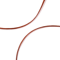 Brown Strong Stretchy Beading Elastic Thread, Flat Elastic Crystal String, Brown, 0.8mm, about 10.93 yards(10m)/roll