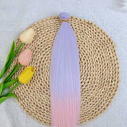 Лиловый Парик для куклы bjd/sd из молочного шелка для изготовления кукол, сирень, 1000x300 мм