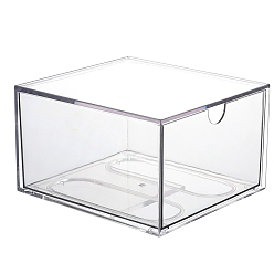 Прозрачный Акриловый пылезащитный ящик для хранения, прямоугольные, прозрачные, 165x153x97 мм
