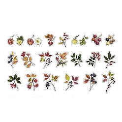 Разноцветный 40шт. самоклеящиеся декоративные ленты для животных, для чемодана, скейтборде, холодильник, шлем, красочный, 45~110x42~68x0.1 мм