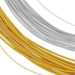 Mixed Color 40G 2 Colors Round Copper Wire Gimp Wire, Flexible Coil Wire, French Wire for Embroidery Projects and Jewelry Making, Mixed Color, 1mm, 18 Gauge, 20g/color
