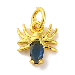 Темно-Синий Латунь с микропокрытием, долговечный, без кадмия и без свинца, реальный 18 k позолоченный, олень, темно-синий, 10x9x3.5 мм, отверстие : 3.5 мм