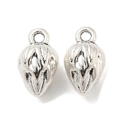 Antique Silver Tibetan Style Alloy Charms, Cadmium Free & Lead Free, Cone, Antique Silver, 13x7.5x7mm, Hole: 1.6mm, about 625Pcs/1000G