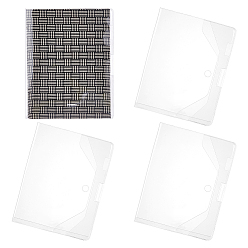 Прозрачный Прямоугольные обложки для книг из ПВХ, прозрачные, 5 мм