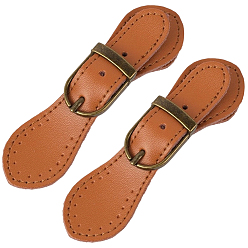 Шоколадный Вырезанная полая 2кожаная пряжка-тогл, для сумки свитер куртка пальто, аксессуары для шитья своими руками, цвет шоколада, 11.5~14.5 см