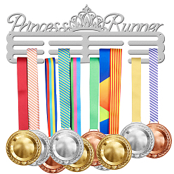 Crown Спортивная тема железная вешалка для медалей настенная стойка для дисплея, с винтами, корона узор, 150x400 мм