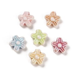 (52) Непрозрачная лаванда Пластиковые бусины, цветок, разноцветные, 9x4.5 мм, отверстие : 1.6 мм, 2173 шт / 500 г