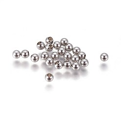 Нержавеющая Сталь Цвет Не тускнеет 202 наконечники шнура из нержавеющей стали, заглушки проводов памяти, круглые, цвет нержавеющей стали, 3x2 мм, отверстие : 1.5 мм