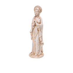 Античный Белый Фигурки Девы Марии из смолы, для украшения рабочего стола домашнего офиса, старинный белый, 65x65x210 мм