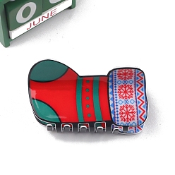 Christmas Socking Рождественская тема, заколки для волос из ПВХ с когтями, рождественские носки, 90 мм