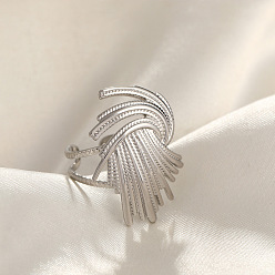 Цветок 304 открытые кольца манжеты из нержавеющей стали, цвет нержавеющей стали, цветок, внутренний диаметр: регулируемый