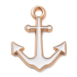 Anchor & Helm Подвески из сплава , с эмалью, подвески в морском стиле, якорь и штурвал, 18x14.5x1.5 мм, отверстие : 1.8 мм