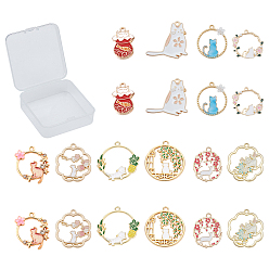 (52) Непрозрачная лаванда 20 шт 10 подвески из сплава, с эмалью, кошка, разноцветные, 2 шт / стиль